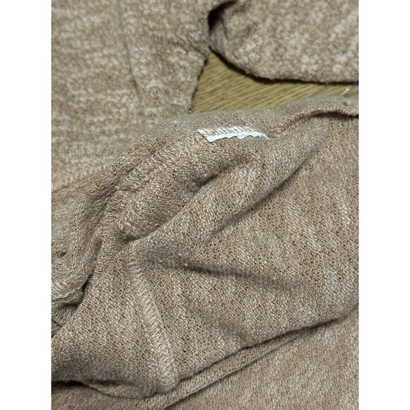 prAna Sweater Women Size Small Drawstring Long Sleeve Cowl Neck Coral Brown Soft - Picture 10 of 11